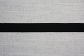 １ｍｍ厚　綿ヘリンボンテープ　１５ｍｍ巾　５ｍ巻　黒