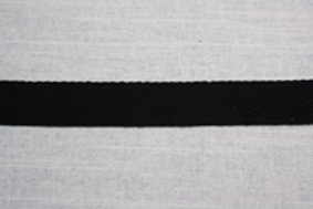 １ｍｍ厚　綿ヘリンボンテープ　２０ｍｍ巾　４ｍ巻　黒