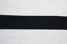 １ｍｍ厚　綿ヘリンボンテープ　３０ｍｍ巾　３ｍ巻　黒